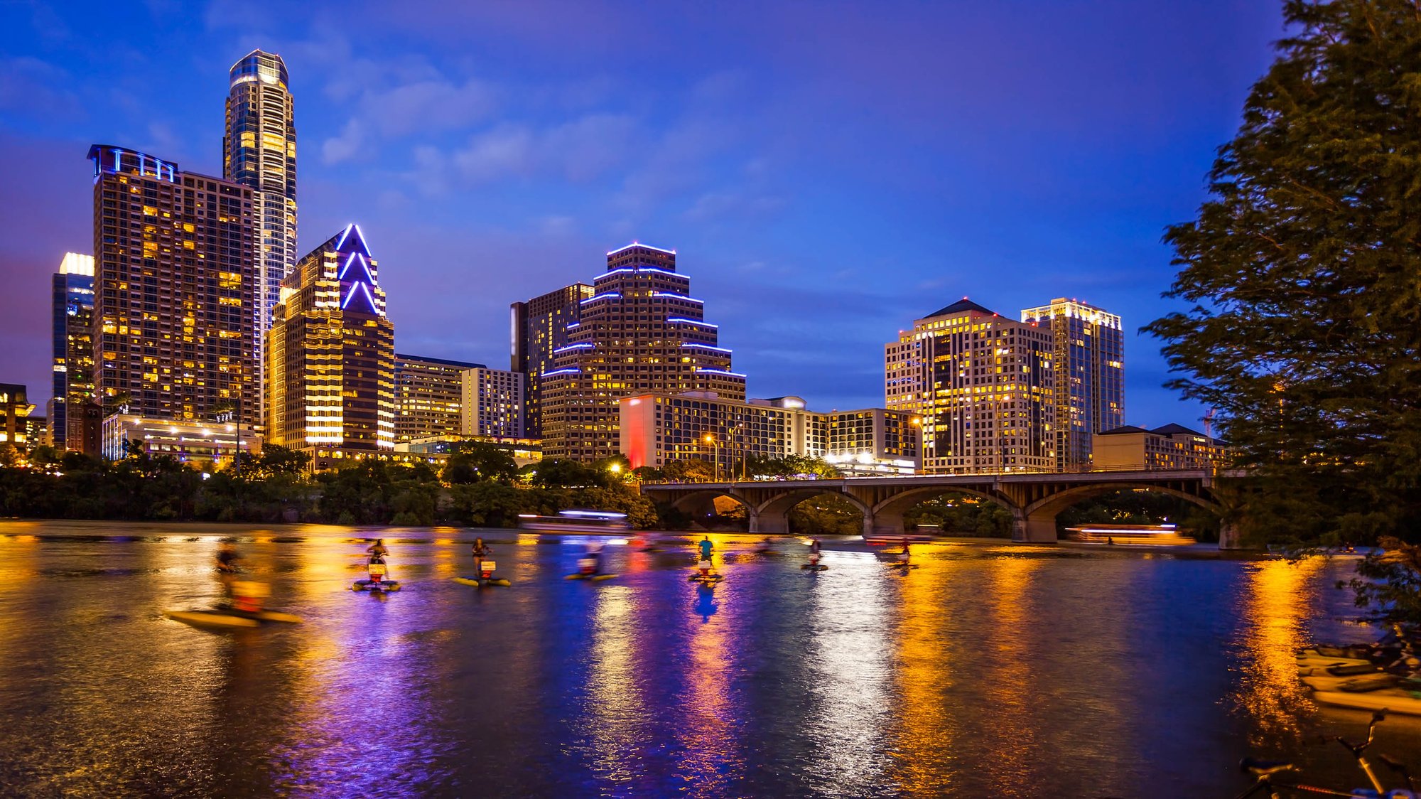 Austin skyline at night